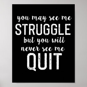 Workout Inspiration Motivierend Sprichwort Männer  Poster