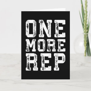 Workout-Inspiration - Noch ein Rep - Motivierend Karte