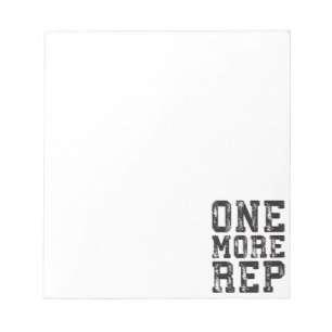 Workout-Inspiration - Noch ein Rep - Motivierend Notizblock