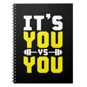 Workout Inspiration - Sie gegen Sie - Fitness Notizblock