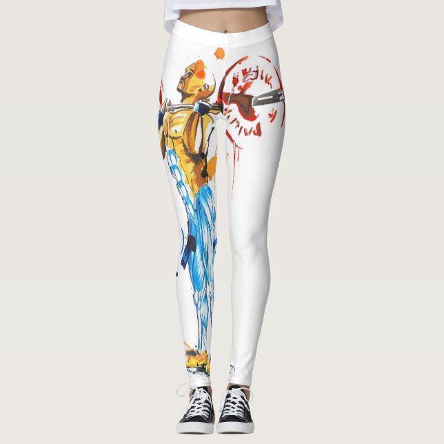 Workout-inspirierte Leggings (Vorderseite)
