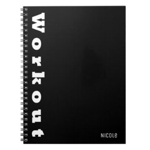 WORKOUT Journal Fitness Planning Diät & Gym Custom Notizblock