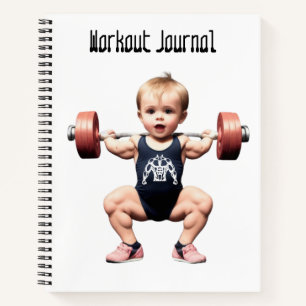 Workout-Journal, Spiral-Softcover-Gym-Tagebuch Notizbuch