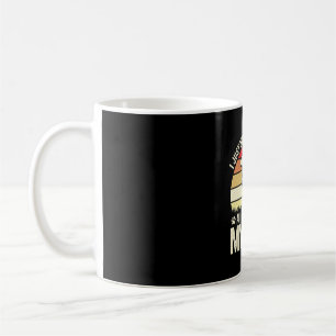 Workout mit meinem Hund Retro-Sonnenuntergang Kaffeetasse
