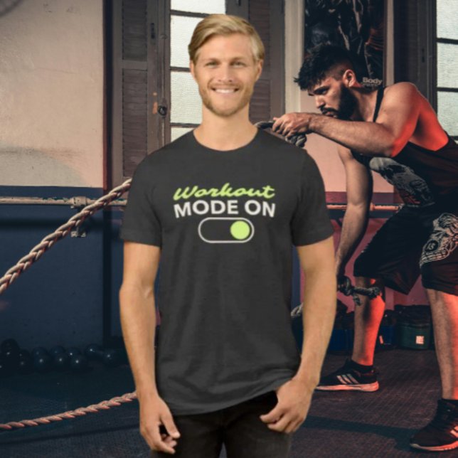 Workout-Modus Ein: Fitness-Switch Tri-Blend Shirt (Von Creator hochgeladen)