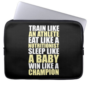 Workout Motivation - Gewinnen Sie wie ein Champion Laptopschutzhülle