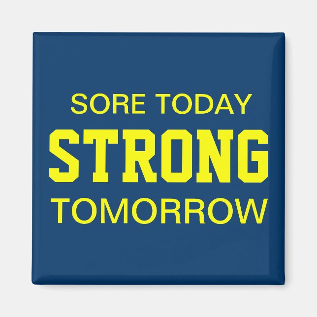 Workout-Motivation Magnet (Vorne)