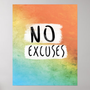 Workout-Motivation, Office-Motivation, keine Ausre Poster