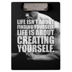 Workout-Motivation - Schaffen Sie sich selbst Klemmbrett