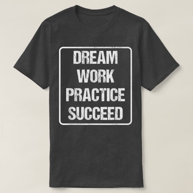 Workout Motivation - Traumarbeit erfolgreich T-Shirt (Design vorne)