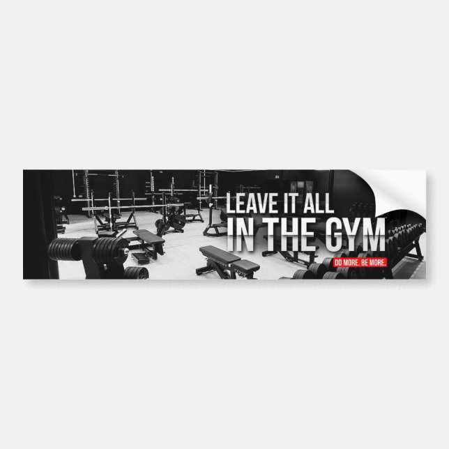 Workout Motivierend Autoaufkleber (Vorne)