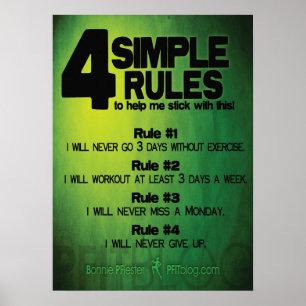 Workout Motivierend Poster