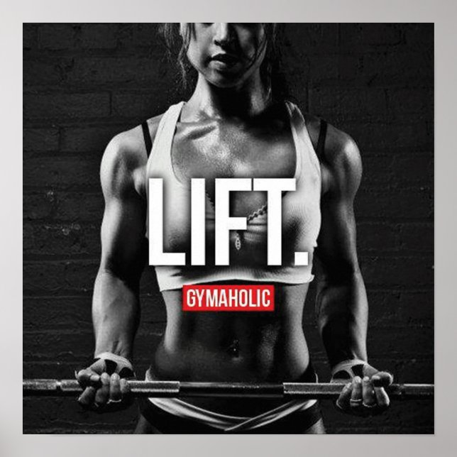 Workout Motivierend Poster (Vorne)