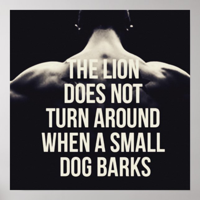 Workout Motivierend Poster (Vorne)