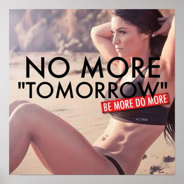 Workout Motivierend Poster (Vorne)