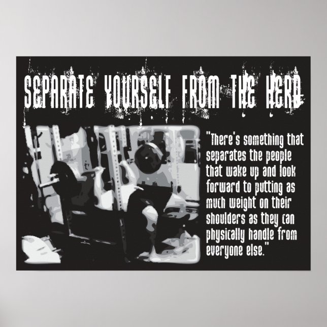 Workout Motivierend Poster (Vorne)