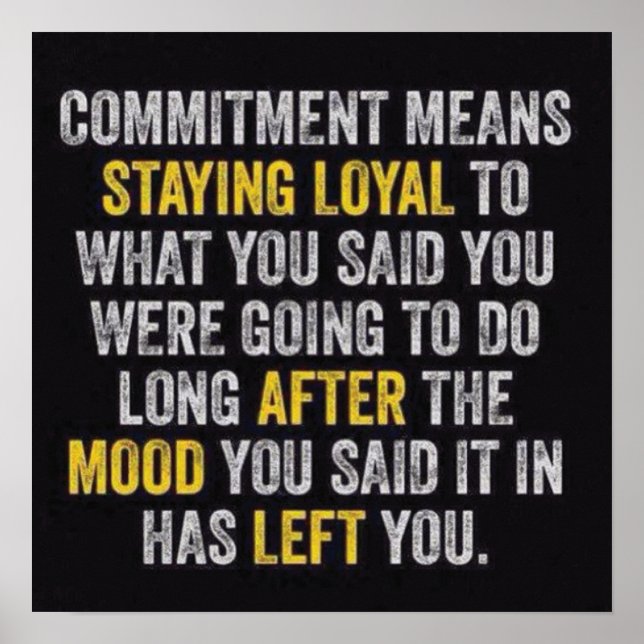 Workout Motivierend Poster (Vorne)