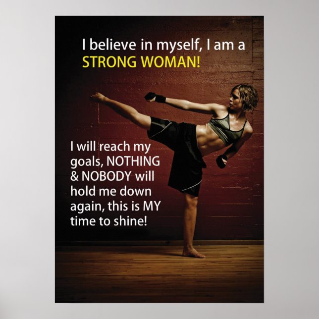 Workout Motivierend Poster (Vorne)