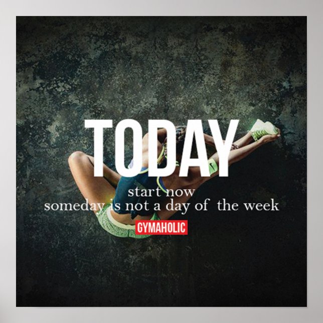 Workout Motivierend Poster (Vorne)