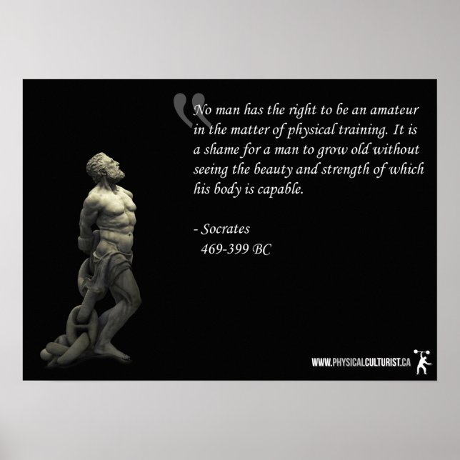 Workout Motivierend Poster (Vorne)