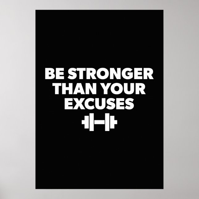 Workout Motivierend Poster (Vorne)