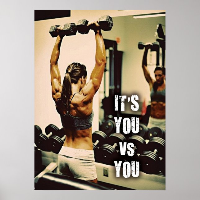 Workout Motivierend Poster (Vorne)