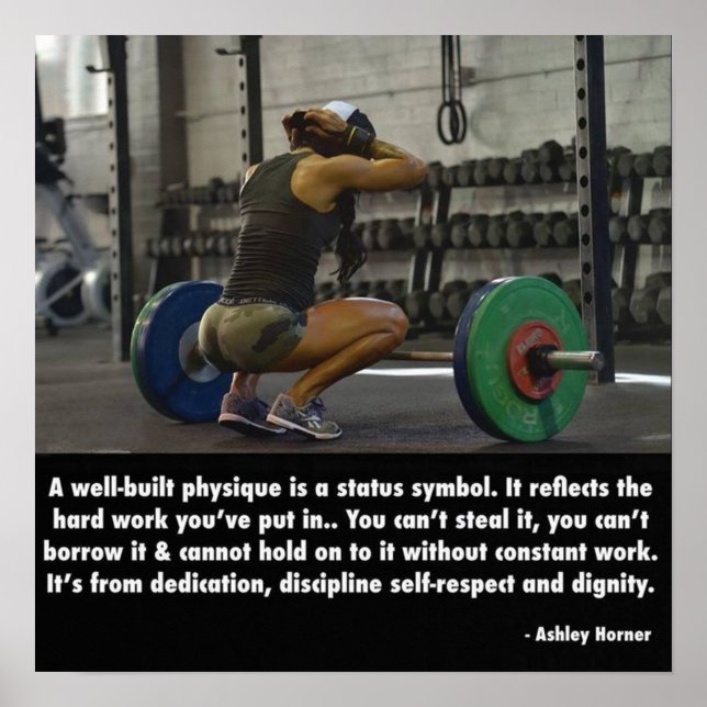 Workout Motivierend Poster (Vorne)