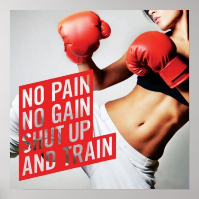 Workout Motivierend Poster (Vorne)