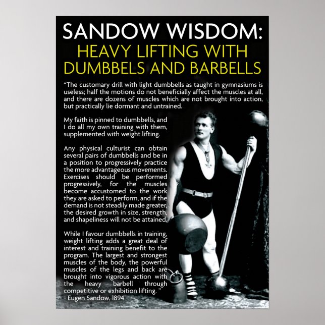 Workout Motivierend Poster (Vorne)