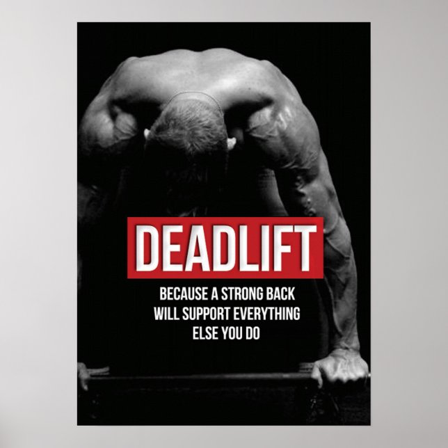 Workout Motivierend Poster (Vorne)