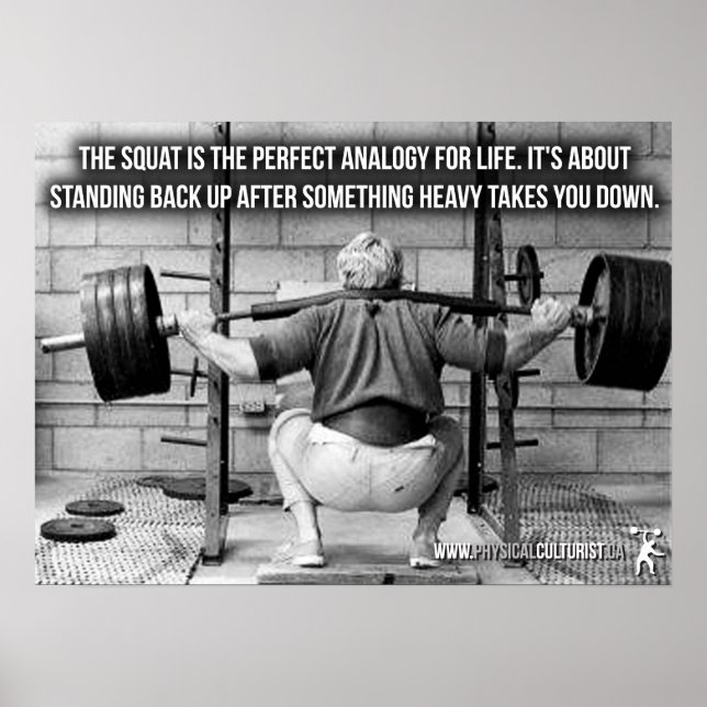 Workout Motivierend Poster (Vorne)