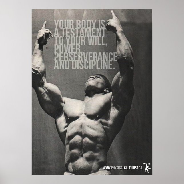 Workout Motivierend Poster (Vorne)