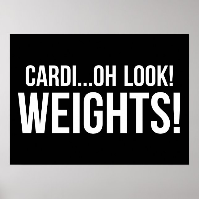 Workout Motivierend Poster (Vorne)