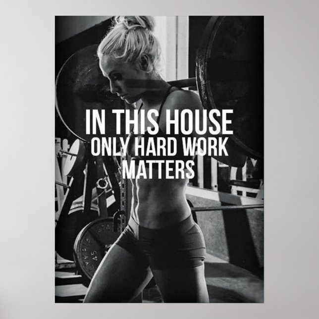 Workout Motivierend Poster (Vorne)