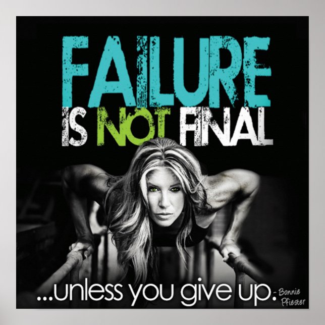 Workout Motivierend Poster (Vorne)