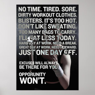 Workout Motivierend Poster