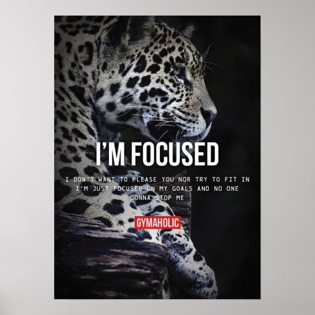 Workout Motivierend Poster (Vorne)