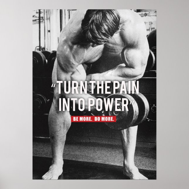 Workout Motivierend Poster (Vorne)