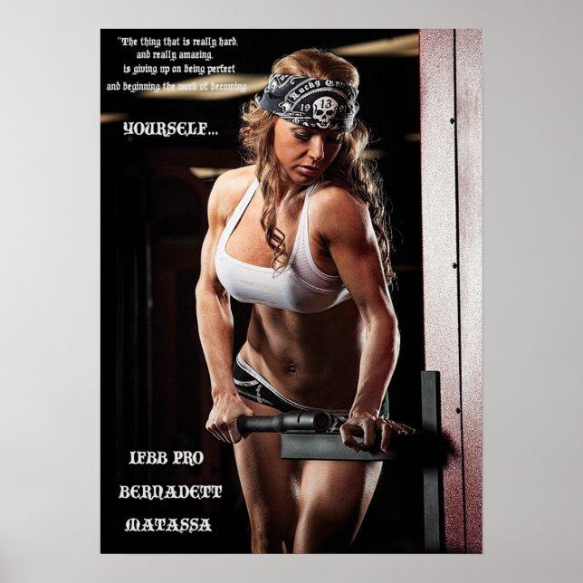 Workout Motivierend Poster (Vorne)