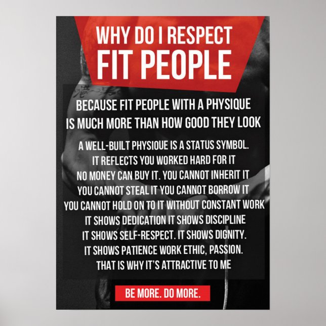 Workout Motivierend Poster (Vorne)