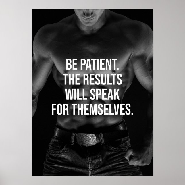 Workout Motivierend Poster (Vorne)