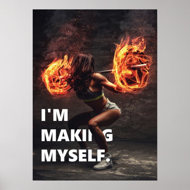 Workout Motivierend Poster (Vorne)