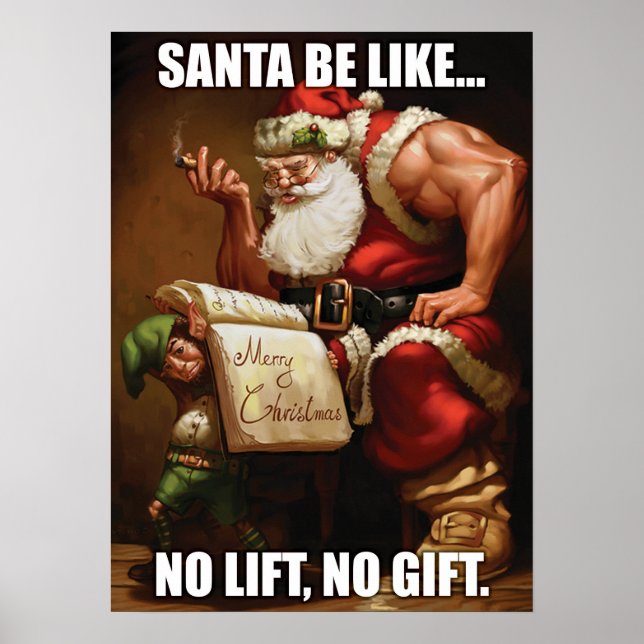 Workout Motivierend Poster (Vorne)