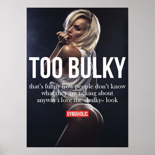 Workout Motivierend Poster (Vorne)