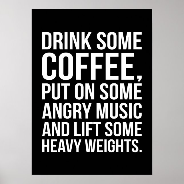 Workout Motivierend Poster (Vorne)