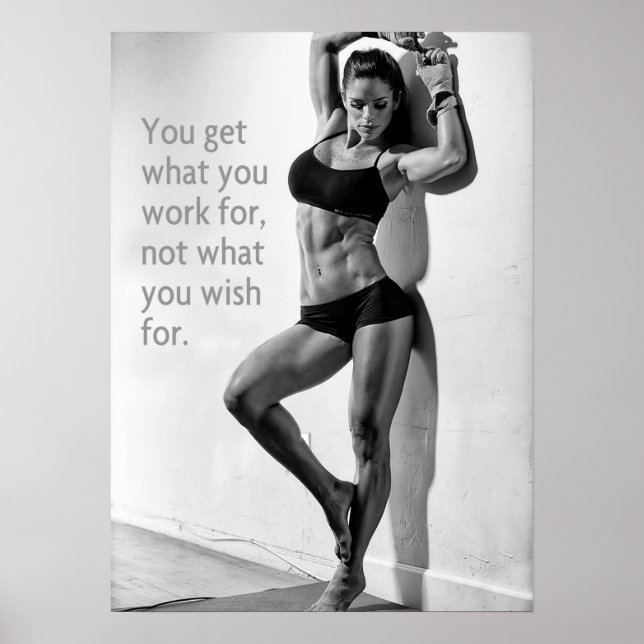 Workout Motivierend Poster (Vorne)