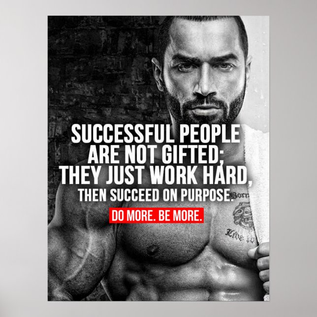 Workout Motivierend Poster (Vorne)