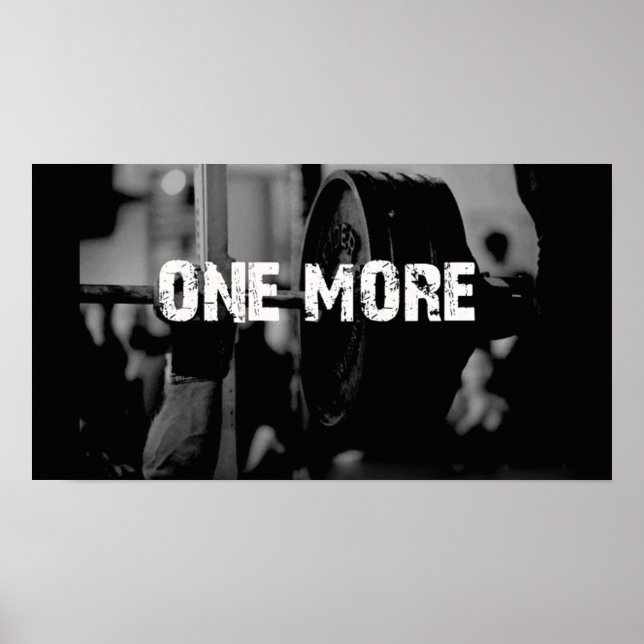 Workout Motivierend Poster (Vorne)