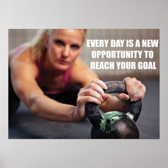 Workout Motivierend Poster (Vorne)