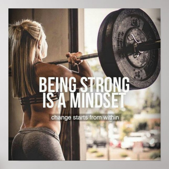 Workout Motivierend Poster (Vorne)